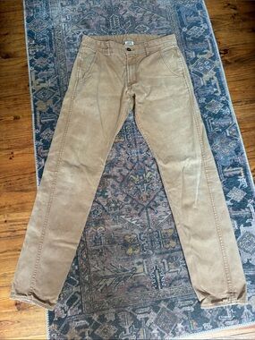 Men's Casual Tan Chino Pants - Classic Straight Fit